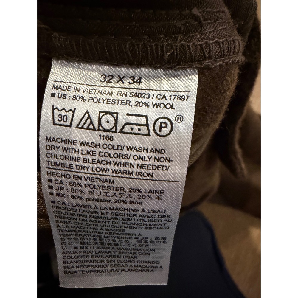 Banana Republic Mens Brown Wool Blend Slim Fit Pants Trousers 32x34 NEW 828633 - Picture 7 of 9